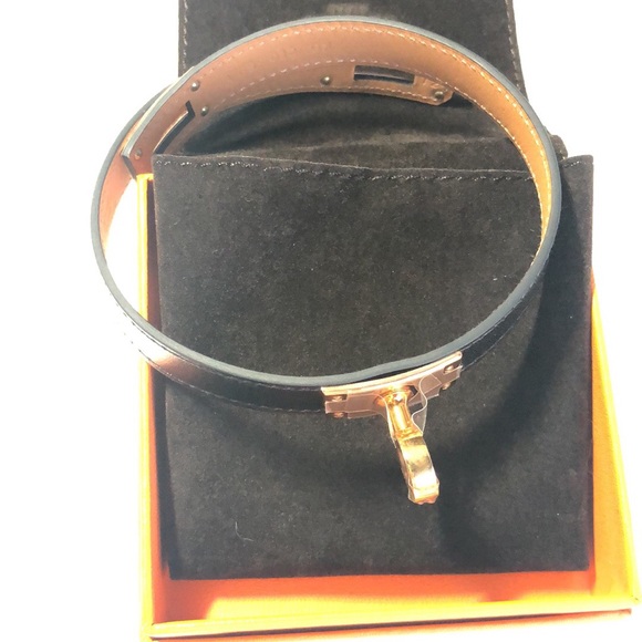 Hermès double tour bracelet rose gold hardware - Picture 2 of 3
